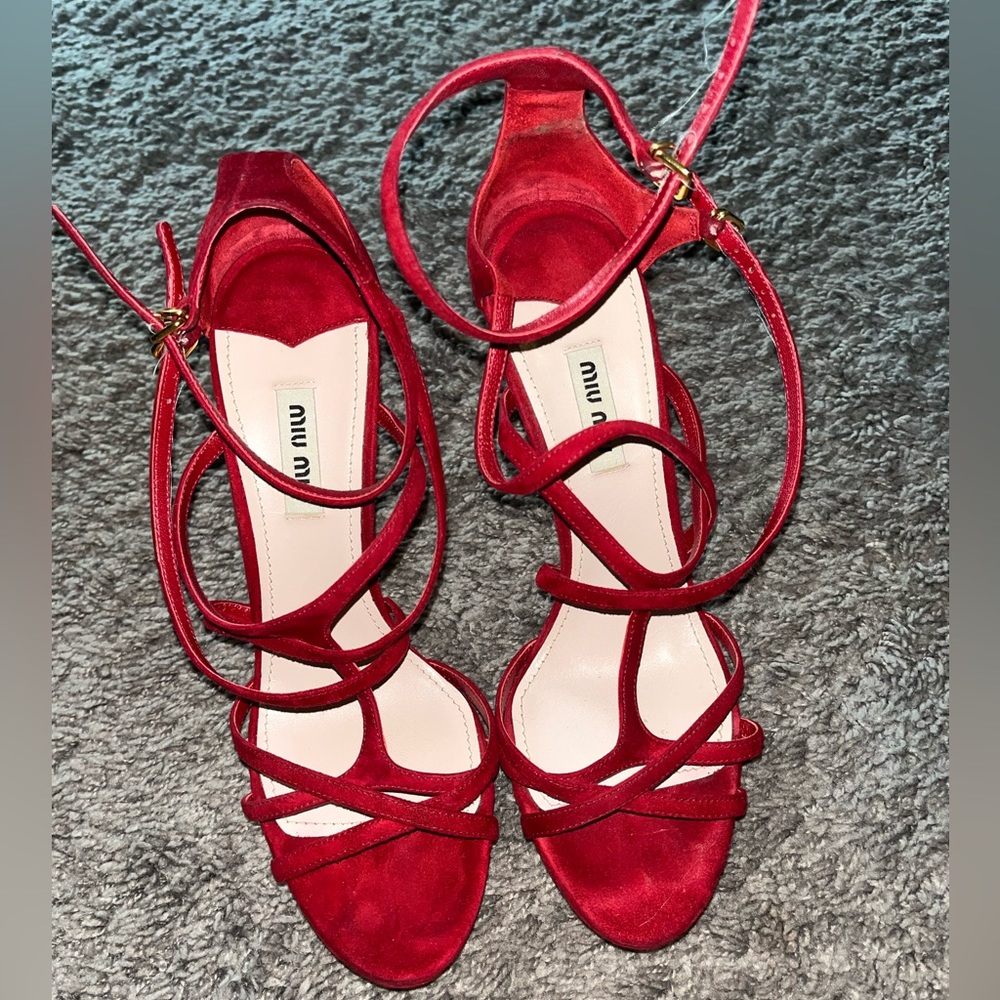 Miu miu strappy heels